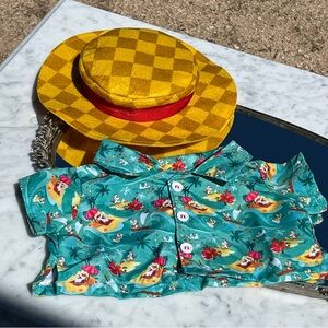 Build A Bear Workshop Disney Frozen, Olaf Hawaiian Shirt, Hat, Snowman Outfit